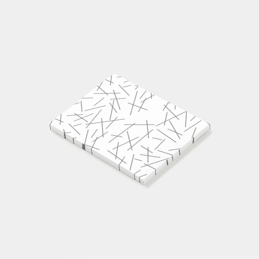 Modern, simple, messy graphic line pattern ポストイット (アングル)