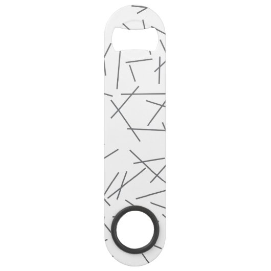 Modern, simple, messy, trendy graphic line pattern スピード栓抜き (裏面)