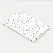 Modern, simple, messy, trendy graphic line pattern ポストイット (アングル)