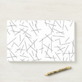 Modern, simple, messy, trendy graphic line pattern ポストイット (デスク)