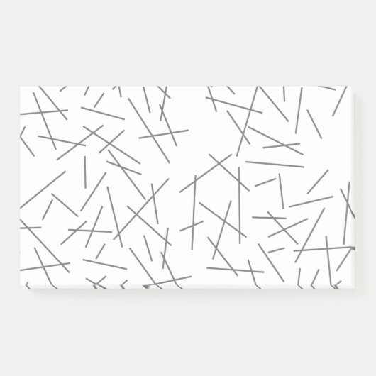 Modern, simple, messy, trendy graphic line pattern ポストイット (正面)