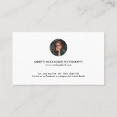 Modern Simple Minimalist Family Photography 名刺 (裏面)