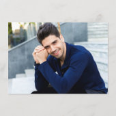 Modern Simple Minimalist Golden Graduation サンキューカード (裏面)