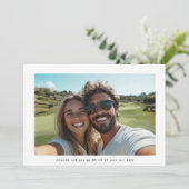 Modern Simple Minimalist Photo Wedding セーブザデート (スタンド正面)