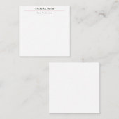 Modern Simple Minimalist White Red Professional ノートカード (正面/裏面)