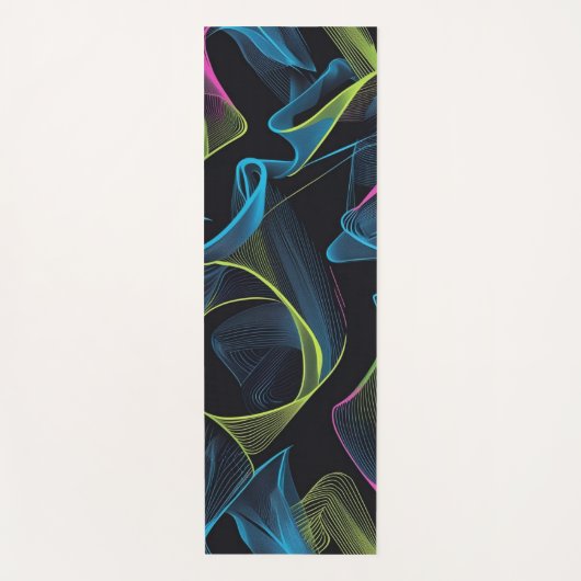 Modern Simple pattern geometric girly stripes ヨガマット (正面)