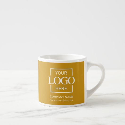 Modern Simple Personalized Company Branding Logo エスプレッソカップ (右)