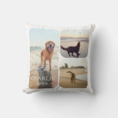 Modern SImple Personalized Pet Photo Collage クッション (正面)
