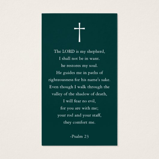 Modern Simple Photo Funeral Memorial Prayer Cards (裏面)