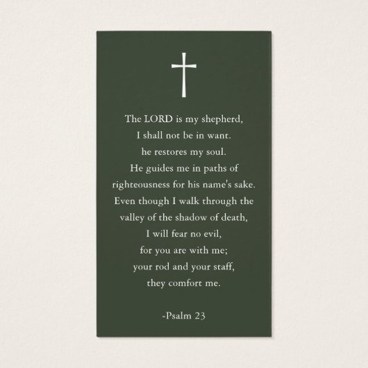 Modern Simple Photo Funeral Memorial Prayer Cards (裏面)