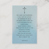 Modern Simple Photo Funeral Memorial Prayer Cards 名刺 (裏面)