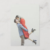 Modern Simple Photo Wedding エンクロージャーカード (裏面)