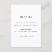 Modern Simple Photo Wedding エンクロージャーカード (正面)