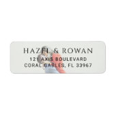 Modern Simple Photo Wedding ラベル (正面)