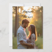 Modern Simple Photo Wedding 招待状 (裏面)