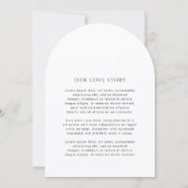 Modern Simple Photo Wedding 招待状 (裏面)