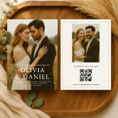 Modern Simple Photo Wedding 招待状