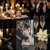 Modern Simple Photo Wedding Thank You Card W Note サンキューカード