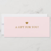 Modern Simple Pink Business Logo Gift Certificate (裏面)