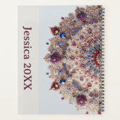 Modern Simple Pretty Colorful Cute Mandala プランナー手帳 (裏面)