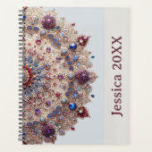 Modern Simple Pretty Colorful Cute Mandala プランナー手帳 (正面)