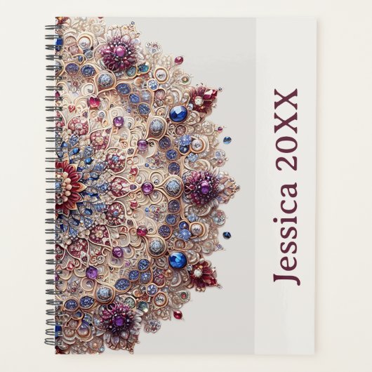 Modern Simple Pretty Colorful Cute Mandala Planner プランナー手帳 (正面)