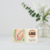 Modern Simple Professional Business Nail Tech Card コーリングカード (スタンド正面)