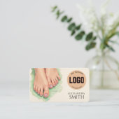 Modern Simple Professional Business Nail Tech Card コーリングカード (スタンド正面)