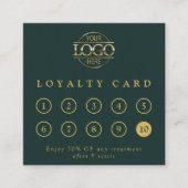 Modern Simple Professional Custom Business Logo  ロイヤリティカード (正面)