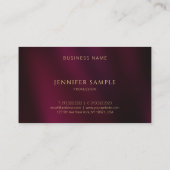 Modern Simple Professional Elegant Gold Monogram 名刺 (裏面)