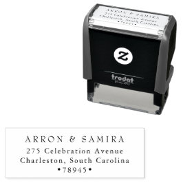 Modern Simple Return Address Self-inking Stamp セルフインキングスタンプ