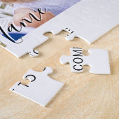 Modern Simple Script Family Photo Collage ジグソーパズル (側面)