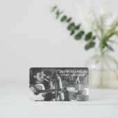 Modern Simple Singer Musician Photography 名刺 (スタンド正面)