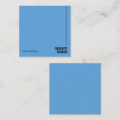 Modern Simple Sky Blue Minimalist Own Name ノートカード (正面/裏面)