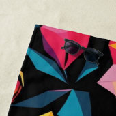 modern Simple Star geometric colorful pattern ビーチタオル (インサイチュ)