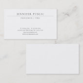 Modern Simple Template Elegant Luxury Paper 名刺 (正面/裏面)