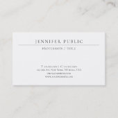 Modern Simple Template Elegant Luxury Paper 名刺 (正面)