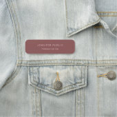 Modern Simple Template Elegant Rose Gold 名札 (インサイチュ)