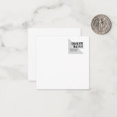 Modern Simple Trendy Minimalist Plain ノートカード (正面/裏面インサイチュ)