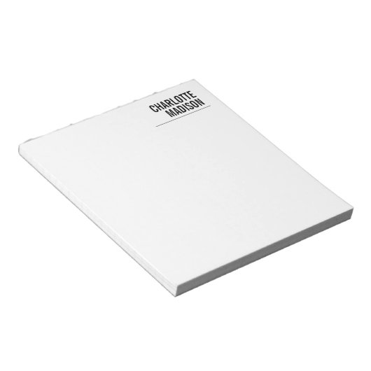 Modern Simple Trendy Minimalist Plain ノートパッド (アングル)