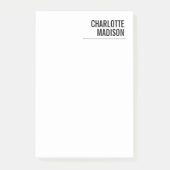 Modern Simple Trendy Minimalist Plain ポストイット (正面)