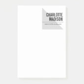 Modern Simple Trendy Minimalist Plain ポストイット (正面)