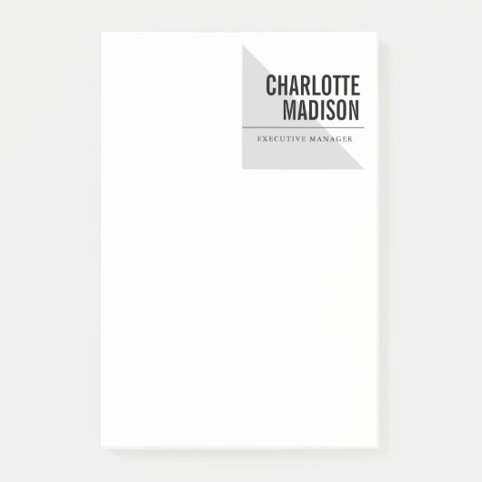 Modern Simple Trendy Minimalist Plain ポストイット (正面)