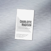 Modern Simple Trendy Minimalist Plain マグネット名刺 (インサイチュ)