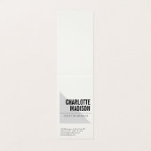 Modern Simple Trendy Minimalist Plain Cream 名刺 (外部フラット)