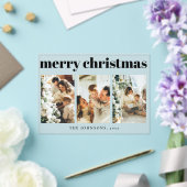 Modern Simple Typography Christmas Holiday Card アクリル招待状 (インサイチュ (ウェディング))