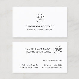 Modern Simple Typography Logo. Minimalist 名刺