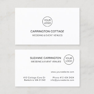 Modern Simple Typography Logo. Minimalist 名刺