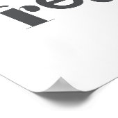 Modern, simple, urban, cool design of Freedom ポスター (角)