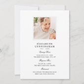 Modern Simple Viewing, Requiem, Interment Funeral 招待状 (正面)